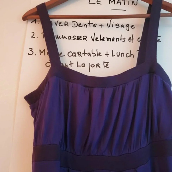 Dress H&M Strappless purple 14 empire - Picture 3 of 4